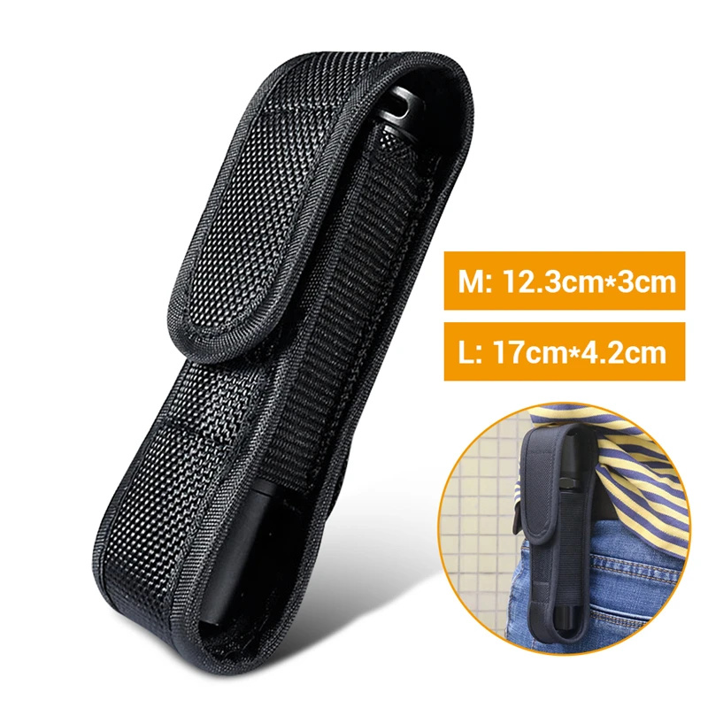 Edc Carry Case - ยุทธวิธี MOLLE ไฟฉาย LED ไฟฉายไฟฉายกระเป๋าทํางานกลางแจ้งการล่าสัตว์ตั้งแคมป์เดินป่า Multitool