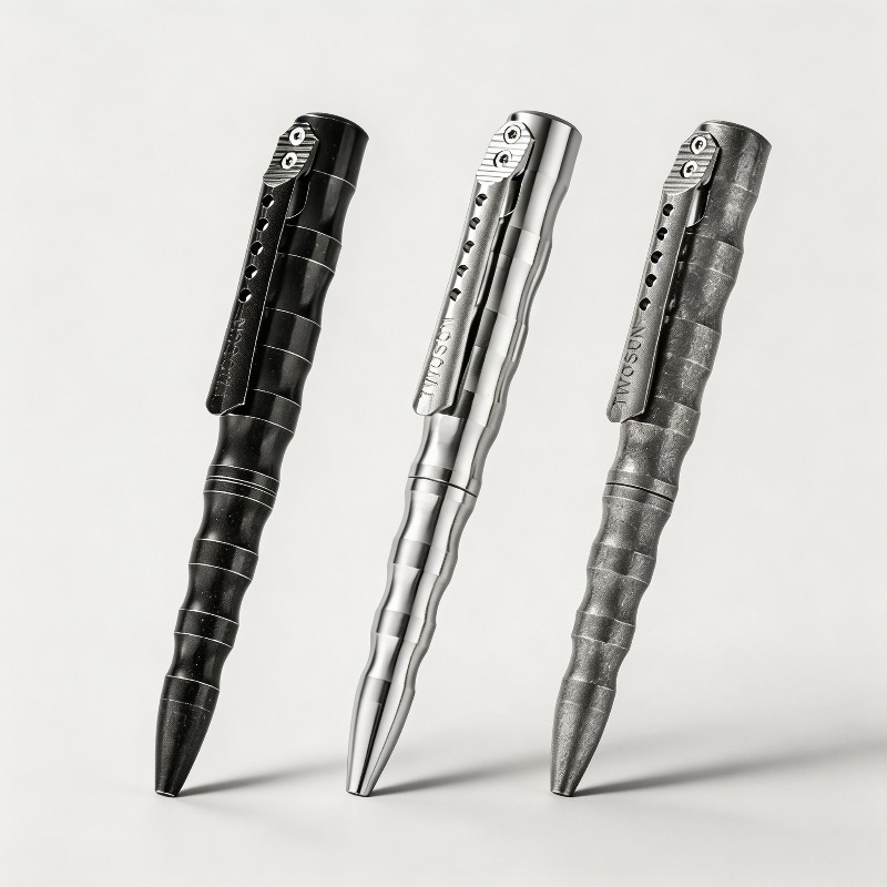 Edc Carry Pen - ปากกาโลหะไทเทเนียมอัลลอยด์ ปากกาเขียนลายเซ็นแบบพกพา อุปกรณ์ฉุกเฉิน EDC สำหรับการตั้งแคมป์ เดินป่า