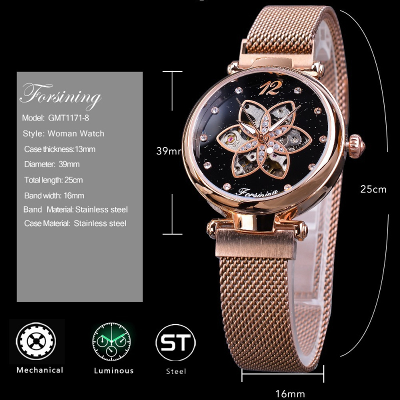 นาฬิกาข้อมือผู้หญิง Forsining  - Watch Winder Compact บทวิจารณ์และราคา