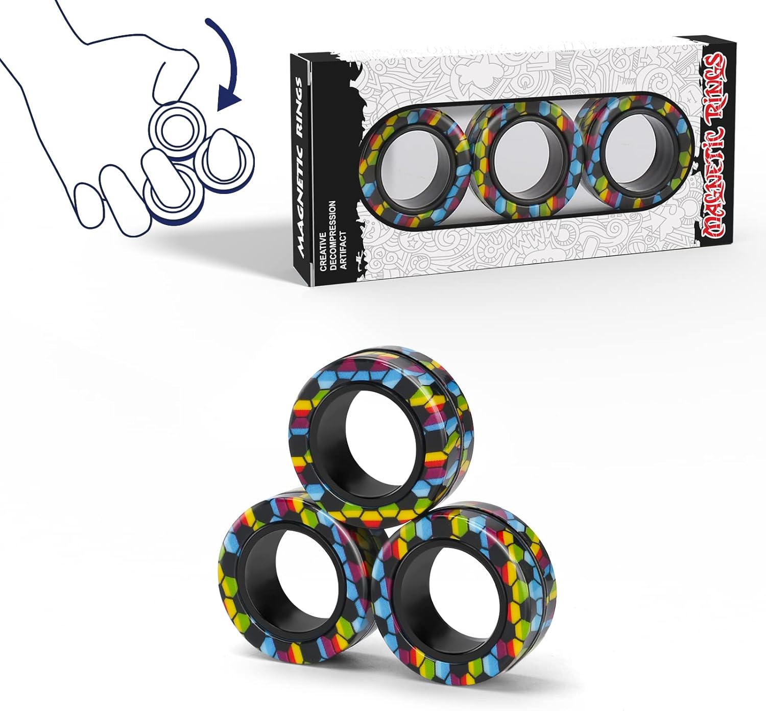 แหวนแม่เหล็ก Fidget ชุดของเล่น - Fidget Spinner Bearing บทวิจารณ์และราคา