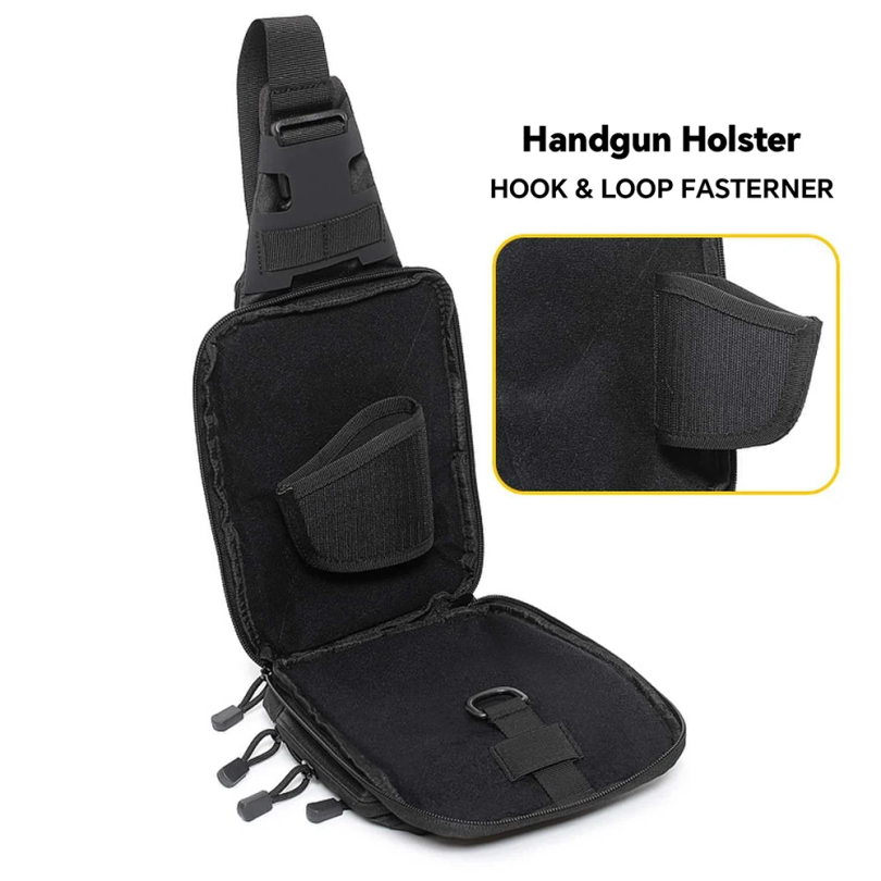 กระเป๋าสะพายข้างแบบยุทธวิธีสำห - Edc Concealed Carry Fanny Pack บทวิจารณ์และราคา