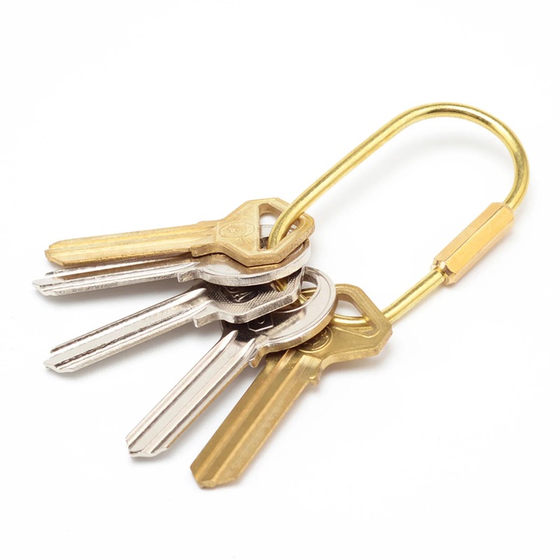 พวงกุญแจทองเหลืองแท้แบบเกลียวล - Edc Car Carry บทวิจารณ์และราคา