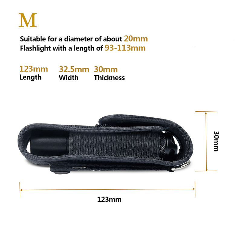 ยุทธวิธี MOLLE ไฟฉาย LED ไฟฉาย - Edc Carry Case บทวิจารณ์และราคา