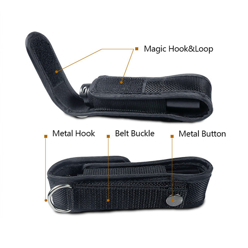 ยุทธวิธี MOLLE ไฟฉาย LED ไฟฉาย - Edc Carry Case บทวิจารณ์และราคา
