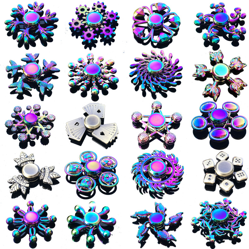 Rainbow Fidget Metal Spinner ส - Fidget Spinner Bearing บทวิจารณ์และราคา