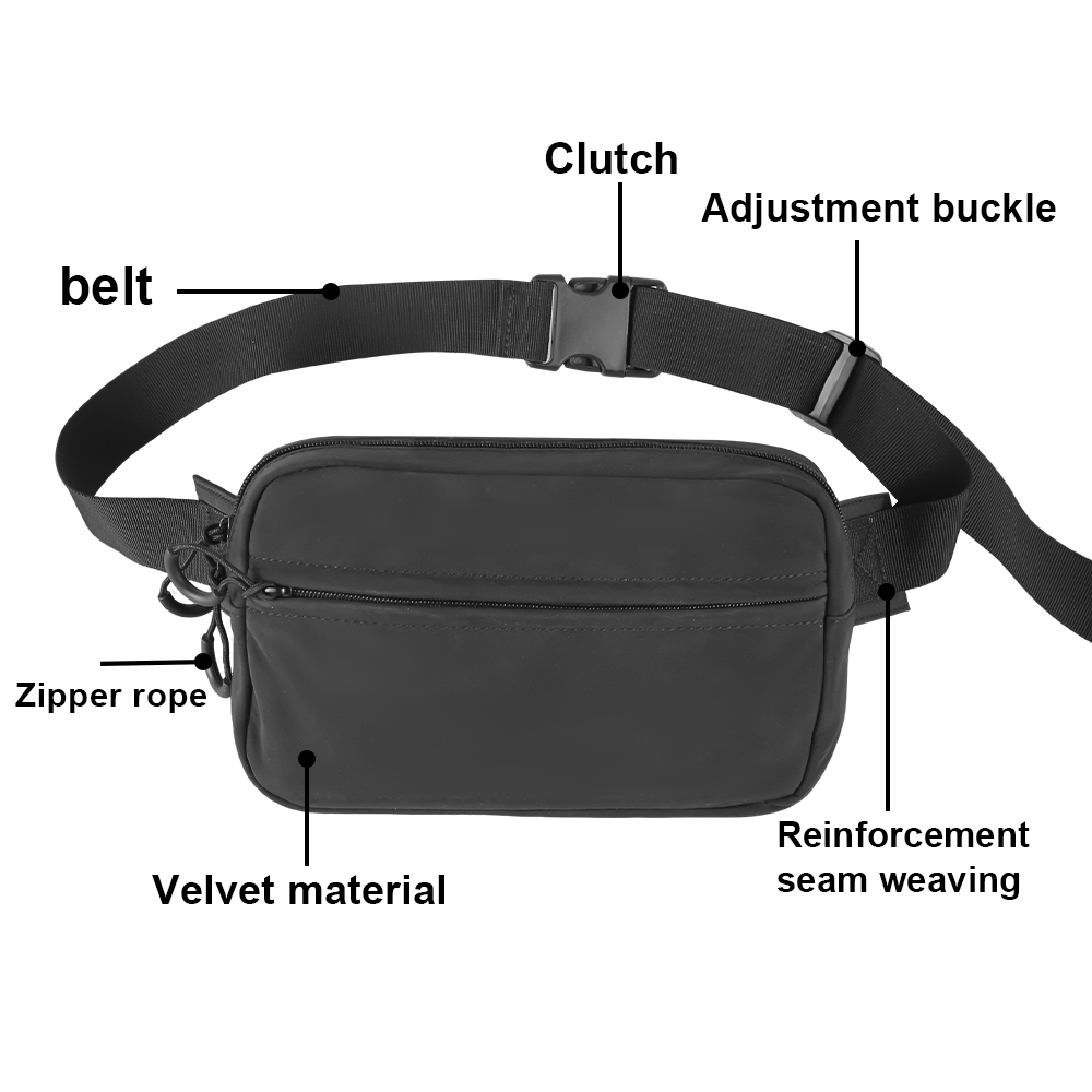 ยุทธวิธีCrossbodyกระเป๋าปืนพกเ - Edc Concealed Carry Fanny Pack บทวิจารณ์และราคา
